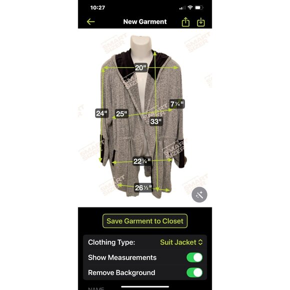 Chicos Zenergy Gray & Black Hooded Open Front Cardigan‎ Jacket Women’s 3, 16-18 - Picture 14 of 16